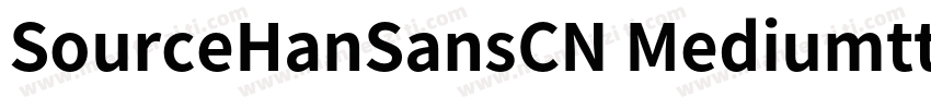 SourceHanSansCN Mediumttf字体转换